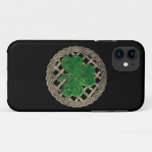 Black Kleeblatt und keltische Knots iPhone 5G Fall Case-Mate iPhone Hülle (Rückseite (Horizontal))