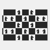 Black Knight Schach Game Geschenkpapier Set (Vorderseite 2)