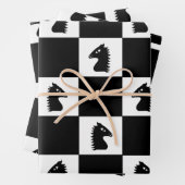 Black Knight Schach Game Geschenkpapier Set (Beispiel)