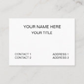 Black Knight Schach Game Visitenkarte (Rückseite)