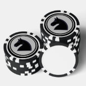 Black Knight Schach Piece Pokerchips (Stapel)