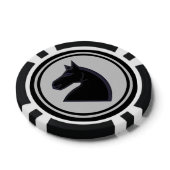 Black Knight Schach Piece Pokerchips (Oberseite)