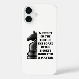 Black Knight Schach Strategie Power Weisheim Maste iPhone 16 Hülle