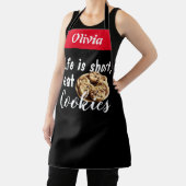 Black Koch Life ist Kurz Essen Cookies Personalisi Schürze (InSitu)