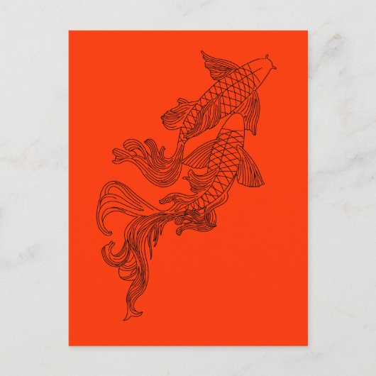 Black Kois Postkarte (Vorderseite)