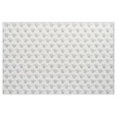 Black Kontur Happy Ham Logo und Call Sign Fabric Stoff (Yard (91,4 cm))