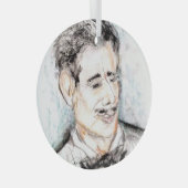 Black Krawatte Affäre Ornament Aus Glas (Vorderseite Rechts)