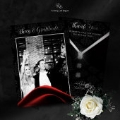 Black Krawatte Diamond Danke Karte