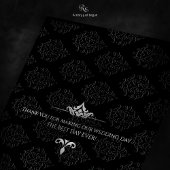 Black Krawatte Diamond Dankeskarte