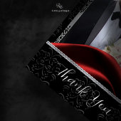 Black Krawatte Diamond Dankeskarte