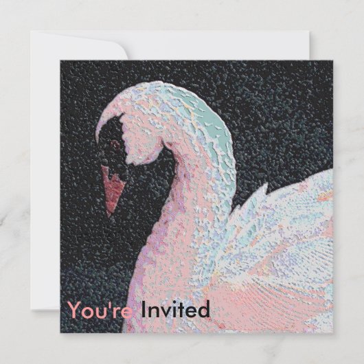 Black Krawatte Dinner Tanz Einladung (Vorderseite)