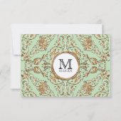 Black Krawatte Elegance 2, Golden Wedding Receptio Einladung (Rückseite)