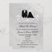 Black Krawatte Event Corporate Party Einladung (Vorne/Hinten)