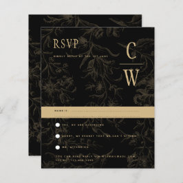 Black Krawatte Hochzeitthema Vintag Gold Damask