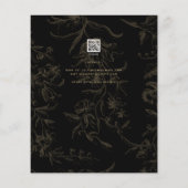 Black Krawatte Hochzeitthema Vintag Gold Damask (Rückseite)
