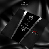 Black Krawatte Luxe Reiseziel Einladung