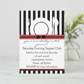 Black Krawatte Superior Einladung (Stehend Vorderseite)