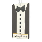 Black Krawatte Tuxedo 🎩 Funny Monogram Autolufterfrischer (Links)