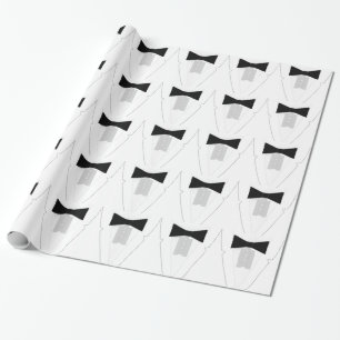 Black Krawatte Tuxedo Geschenkpapier