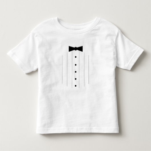 Black Krawatte Tuxedo Kleinkind T-shirt (Vorderseite)