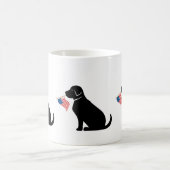 Black Lab American Flag Patriotic USA Tasse (Mittel)