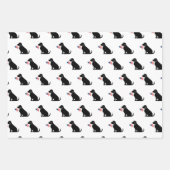 Black Lab American Flag USA Preppy Dog Fun Geschenkpapier Set (Vorderseite 2)