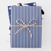 Black Lab American Flag USA Preppy Dog Fun Geschenkpapier Set (Beispiel)