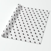Black Lab American Flag USA Preppy Pet Liebe Geschenkpapier (Ungerollt)