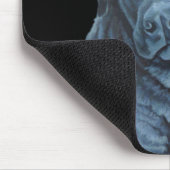 Black Lab Art Mousepads Blue Hund Mousepads & Gesc (Ecke)