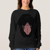 Black Lab Black Labrador Retriever Black Lab Kurz Sweatshirt (Vorderseite)