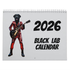 Black Lab Calendar Kalender