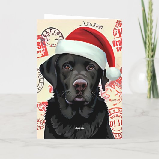 Black lab christmas (Rückseite)