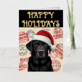 Black lab christmas (Vorderseite)