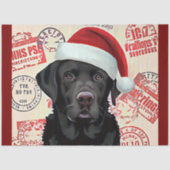 Black lab christmas seidenpapier (Vorderseite)