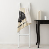 Black Lab Dad Personalized Dog Blanket Sherpadecke (Beispiel)