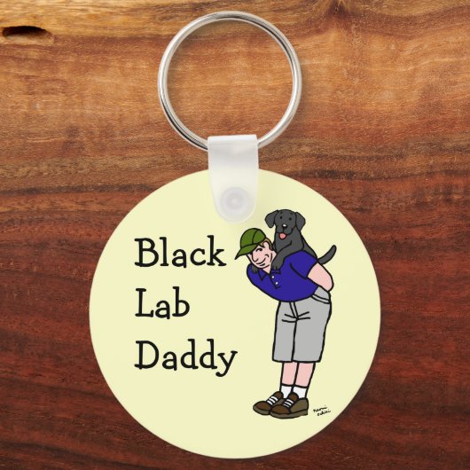 Black Lab Daddy Schlüsselanhänger (Vorderseite)