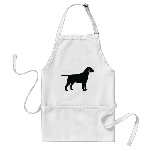 Black Lab Dog Apron Schürze (Vorne)