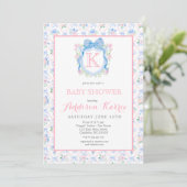 Black Lab Dog Baby Shower Invitation Einladung (Stehend Vorderseite)