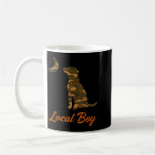 Black Lab Dog Local Southern Boy Camo Duck Hunting Kaffeetasse (Links)