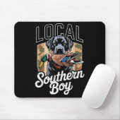 Black Lab Dog Local Southern Boy Camo Duck Hunting Mousepad (Mit Mouse)