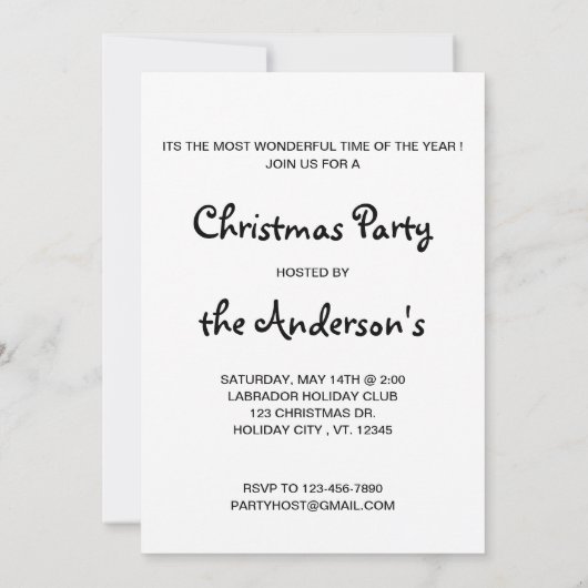 Black Lab Dog Santa Merry Weihnachten Schwarzes La Einladung (Rückseite)