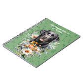 Black Lab Dogs Life and Times Custom Notebook Notizblock (Linke Seite)