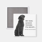 Black Lab / Ehefrau Magnet (Vorderseite/Rückseite)