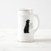Black Lab / Ehefrau Stein Bierglas (VorderseiteRechts)
