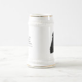 Black Lab / Ehefrau Stein Bierglas (Mittel)