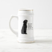Black Lab / Ehefrau Stein Bierglas (Links)