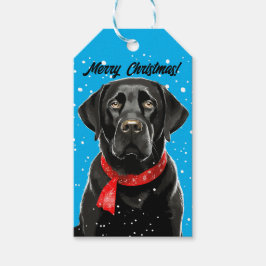 Black Lab Frohe Weihnachts Labrador Retriever Geschenkanhänger