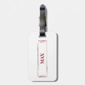 Black Lab Funny Christmas Dog and Tree Gepäckanhänger (Rückseite vertikal)