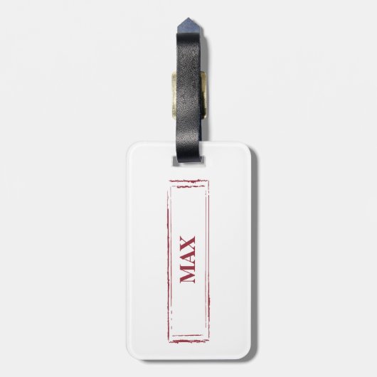 Black Lab Funny Christmas Dog and Tree Gepäckanhänger (Rückseite vertikal)