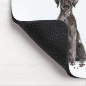 Black Lab Funny Christmas Dog and Tree Mousepad (Ecke)